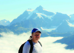 Picture of Owner Farley Kautz and Mt. Shuksan and Mt. Baker